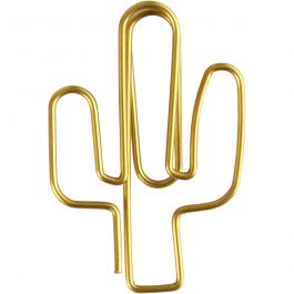 Trombones, cactus, dim. 40x30 mm, or, 6 pièces/ 1 Pq. [HOB-14213]
