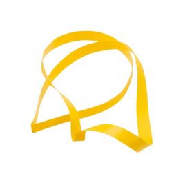 Ruban élastique de décoration Vinyle Stretch à dérouler jaune 35.6cm (50 Pièces) [14CVLYW]