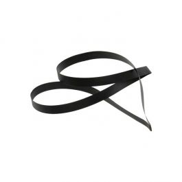 Ruban élastique de décoration Vinyle Stretch à dérouler noir 40.5 cm (50 Pièces) [16CVLBK]