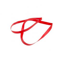 Ruban élastique de décoration Vinyle Stretch à dérouler rouge 40.5 cm (50 Pièces) [16CVLRD]