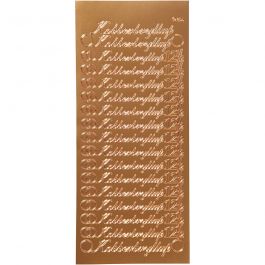 Sticker, Blatt 10x23 cm, Kupfer, 1 Bl. [HOB-170280]