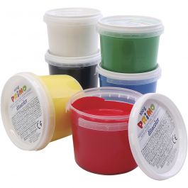 Peinture au Doigt, ass. de couleurs, 6x100 ml/ 1 Pq. [HOB-630182]