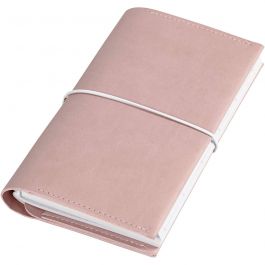 Planner, dim. 10x18x1,5 cm, fermeture élastique, rose, 1 pièce [HOB-192663]