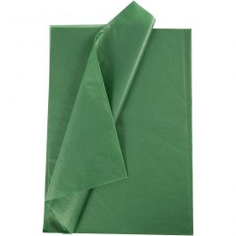 Papier de Soie, feuille 50x70 cm, 17 gr, vert, 10 flles/ 1 Pq. [HOB-200885]