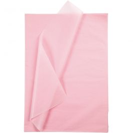 Papier de Soie, feuille 50x70 cm, 17 gr, rose clair, 25 flles/ 1 Pq. [HOB-20088]