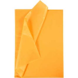 Papier de soie, feuille 50x70 cm,  17 gr, jaune, 25flles [HOB20090]