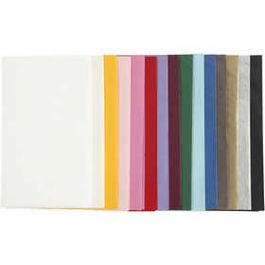 Seidenpapier - Sortiment, Blatt 50x70 cm,  14 g, Sortierte Farben, 30Bl. [HOB20092]