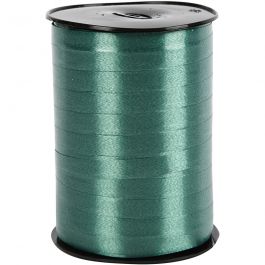 Kräuselband, B 10 mm, Glänzend, Dunkelgrün, 250 m/ 1 Rolle [HOB-20211]