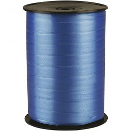 Kräuselband, B 10 mm, Glänzend, Blau, 250 m/ 1 Rolle [HOB-20217]