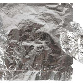 Blattmetall, Blatt 16x16 cm, Silber, 0,625 m2, 25 Bl./ 1 Pck [HOB-20483]