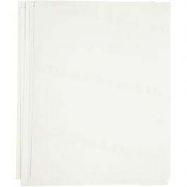 Feuille de papier transfert, feuille 21,5x28 cm, pour textiles clairs et foncés, blanc, 12 flles/ 1 Pq. [HOB-20701]