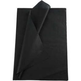Seidenpapier Schwarz 50x70cm | 14g (25 Bl.) [HOB20869]
