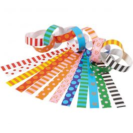 Guirlande en papier, motifs, L : 16 cm, L : 15 mm, 400 pièces/ 1 Pq. [HOB-20873]