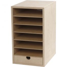 Unité de rangement pour papier, H : 31,5 cm, P: 24,5 cm, L : 18 cm, A5, 1 pièce [HOB-21005]