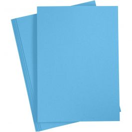 Papier Cartonné, A4, feuille 210x297 mm, 180 gr, bleu, 20 flles/ 1 Pq. [HOB-21120]