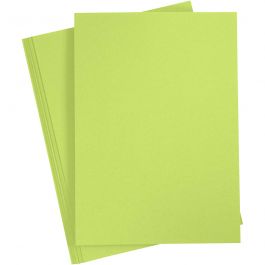 Papier Cartonné, A4, feuille 210x297 mm, 180 gr, vert clair, 20 flles/ 1 Pq. [HOB-21122]