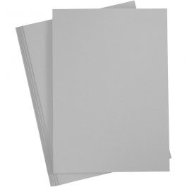 Papier Cartonné, A4, feuille 210x297 mm, 180 gr, gris, 20 flles/ 1 Pq. [HOB-21126]