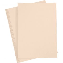 Papier Cartonné, A4, feuille 210x297 mm, 180 gr, beige, 20 flles/ 1 Pq. [HOB-21128]
