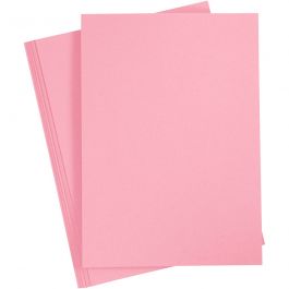Papier cartonné, A4, feuille 210x297 mm, 210 gr, rose foncé, 10 flles/ 1 Pq. [HOB-21183]