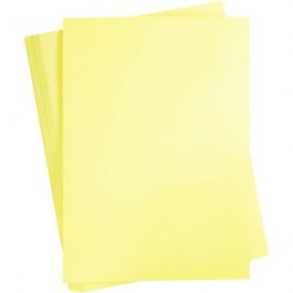 Papier Cartonné, A2, feuille 420x594 mm, 180 gr, jaune clair, 100 flles/ 1 Pq. [HOB-21311]