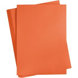 Papier Cartonné, A2, feuille 420x594 mm, 180 gr, orange, 100 flles/ 1 Pq. [HOB-21313]