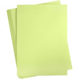 Papier Cartonné, A2, feuille 420x594 mm, 180 gr, vert clair, 100 flles/ 1 Pq. [HOB-21322]