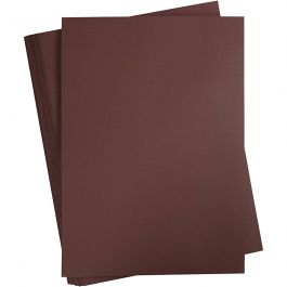 Papier Cartonné, A2, feuille 420x594 mm, 180 gr, brun foncé, 100 flles/ 1 Pq. [HOB-21325]
