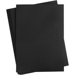 Papier Cartonné, A2, feuille 420x594 mm, 180 gr, noir, 100 flles/ 1 Pq. [HOB-21327]
