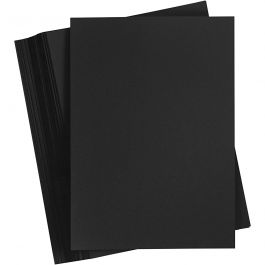 Papier Cartonné, A3, feuille 297x420 mm, 180 gr, noir, 100 flles/ 1 Pq. [HOB-21413]