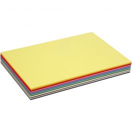 Farbkarton, A3, Blatt 297x420 mm, 180 g, Sortierte Farben, 300 Bl. sort./ 1 Pck [HOB-21423]