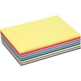 Farbkarton, A5 148x210 mm,  180 g, Sortierte Farben, 60Bl. sort. [HOB214250]