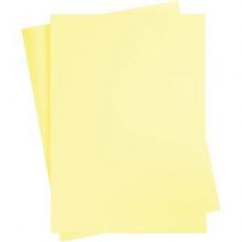 Papier Cartonné, A2, 420x594 mm, 180 gr, jaune clair, 10flles/ 1 Pq. [HOB-21511]
