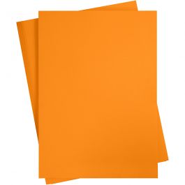 Papier cartonné coloré, mandarine, A2, 420x600 mm, 180 gr, 10 flles/ 1 Pq. [HOB-21513]