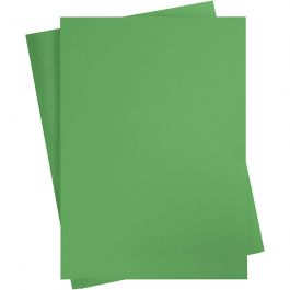Papier Cartonné, A2, feuille 420x594 mm, 180 gr, vert pré, 10 flles/ 1 Pq. [HOB-21523]