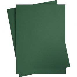 Karton, farbig, A2, Blatt 420x594 mm, 180 g, Dunkelgrün, 10 Bl./ 1 Pck [HOB-21524]