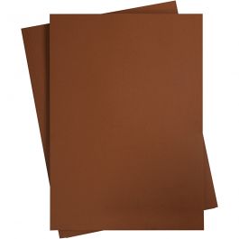 Papier cartonné coloré, brun café, A2, 420x600 mm, 180 gr, 10 flles/ 1 Pq. [HOB-21525]