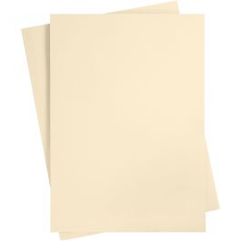 Papier cartonné coloré, sable, A2, 420x600 mm, 180 gr, 10 flles/ 1 Pq. [HOB-21528]
