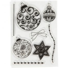 Timbres designs, boules, dim. 10,5x15 cm, 1 flles [HOB-21581]