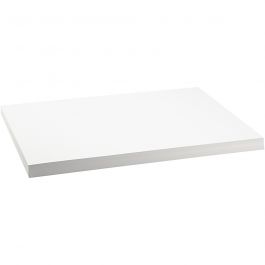 Papier cartonné coloré, A2, feuille 420x594 mm, 250 gr, blanc, 100 flles/ 1 Pq. [HOB-21650]