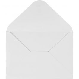 Umschläge, Umschlaggröße 11,5x16 cm, 110 g, Weiß, 10 Stk/ 1 Pck [HOB-217011]
