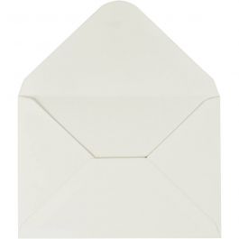 Umschläge, Umschlaggröße 11,5x16 cm, 110 g, Naturweiß, 10 Stk/ 1 Pck [HOB-217022]
