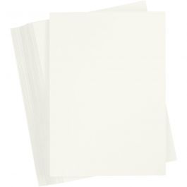 Papier Cartonné, A4, feuille 210x297 mm, 180 gr, blanc cassé, 100 flles/ 1 Pq. [HOB-217036]