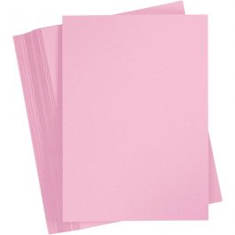 Papier Cartonné, A4, feuille 210x297 mm, 180 gr, rose clair, 100 flles/ 1 Pq. [HOB-21716]