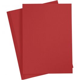 Papier, A4, feuille 210x297 mm, 80 gr, rouge, 20 pièces/ 1 Pq. [HOB-218013]