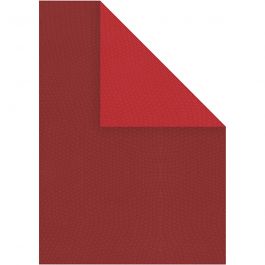 Carte structure, rouge vin/rouge, A4, 210x297 mm, 250 gr, 10 flles/ 1 Pq. [HOB-219003]