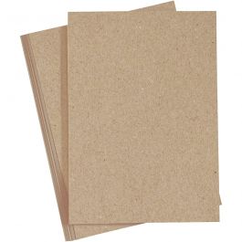 Papier cartonné, A4, feuille 210x297 mm, 220 gr, naturel, 10 pièces/ 1 Pq. [HOB-219016]