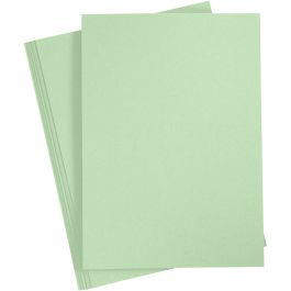Papier cartonné, A4, feuille 210x297 mm, 220 gr, vert clair, 10 pièces/ 1 Pq. [HOB-219028]