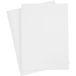 Papier cartonné, A4, feuille 210x297 mm, 220 gr, blanc, 10 pièces/ 1 Pq. [HOB-219111]