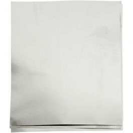 Prägefolie, A5, Blatt 148x210 mm, Dicke 0,9 mm, Silber, 10 Stk/ 1 Pck [HOB-22091]