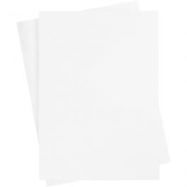 Papier cartonné coloré, feuille 460x640 mm, 210-220 gr, blanc, 25 flles/ 1 Pq. [HOB-22810]